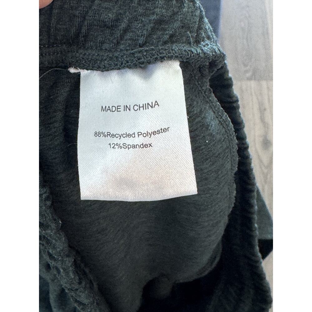 Quince Flowknit High-Rise Boyfriend Joggers Size S Dark Green Sporty - Picture 8 of 8